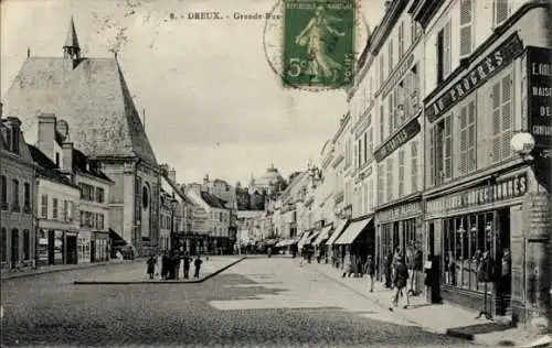 Ak Dreux Eure et Loir, Grande Rue