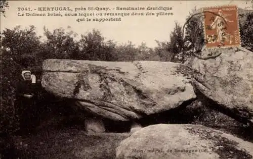 Ak Kertugal Saint Quay Cotes d'Armor, Sanctuaire druidique, Dolmen