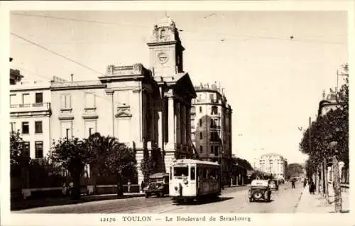 Ak Toulon Var, Boulevard de Strasbourg