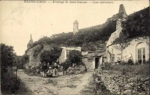 Ak Mantes Limay Yvelines, Einsiedelei von Saint Sauveur