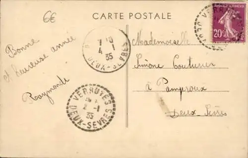 Ak Verruyes Deux Sèvres, Panorama