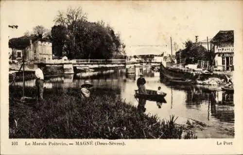 Ak Magne Deux Sèvres, Hafen