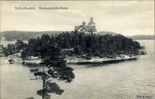 Ak Saltsjöbaden Schweden, Restaurantholmen