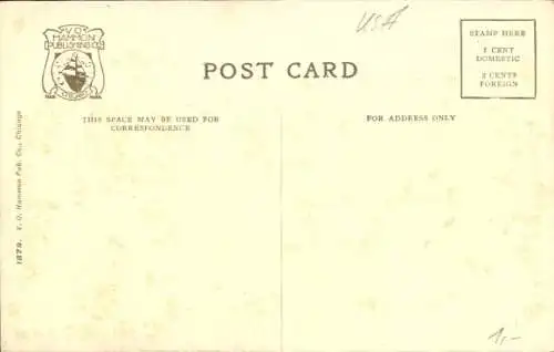 Ak Chicago Illinois USA, Freimaurertempel