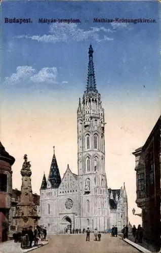 Ak Budapest Ungarn, Matthias Krönungskirche