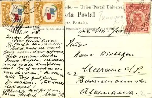 Ak Panama, Landstraße Taboga Island