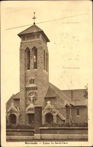 Ak Marcinelle Charleroi Wallonien Hennegau, Kirche Sacre Coeur