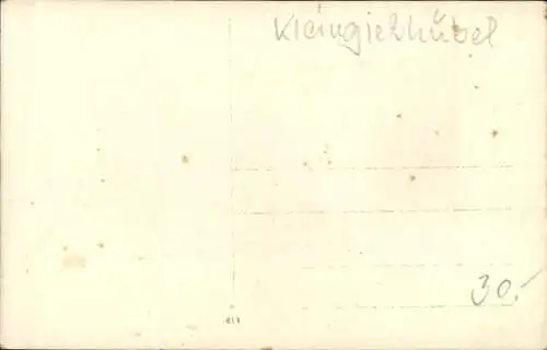 Foto Ak Kleingießhübel Reinhardtsdorf Schöna Sächsische Schweiz, Backsteinhaus