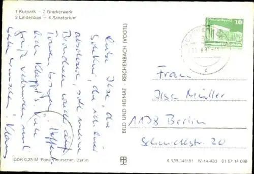 Ak Schönebeck an der Elbe, Volksbad Salzelmen, Kurpark, Gradierwerk, Lindenbad, Sanatorium