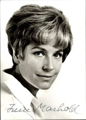 Ak  Schauspielerin Irene Marhold, Portrait, Autogramm