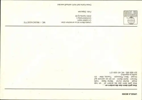 Ak Sängerin Ursela Monn, Portrait, Autogramm