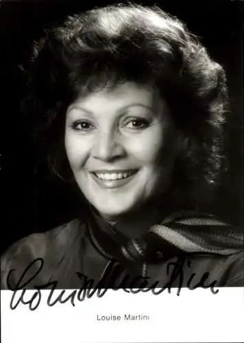 Ak Schauspielerin Louise Martini, Portrait, Autogramm