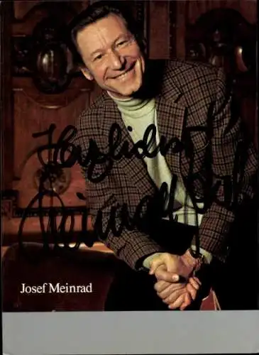 Ak Schauspieler Josef Meinrad, Portrait, Autogramm