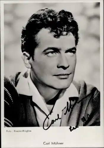 Ak Schauspieler Carl Möhner, Portrait, Autogramm