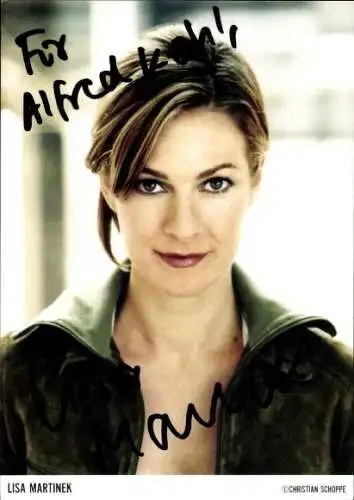 Ak Schauspielerin Lisa Martinek, Portrait, Autogramm