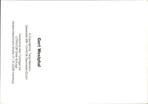 Ak Schauspieler Gert Westphal, Portrait, Autogramm