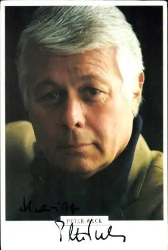 Ak Schauspieler Peter Weck, Portrait, Autogramm