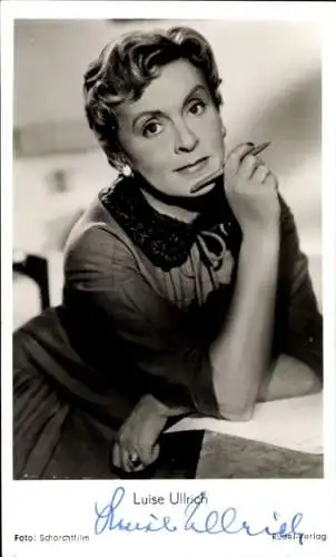 Ak Schauspielerin Luise Ullrich, Die liebe Familie, Portrait, Autogramm