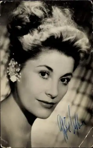 Ak Schauspielerin Gisela Uhlen, Portrait, Film Der Arzt aus Heilbronn, Emilia Galotti, Autogramm