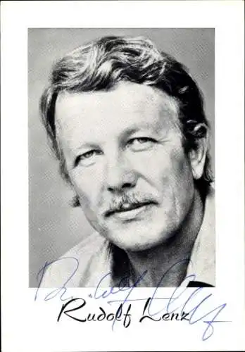 Ak Schauspieler Rudolf Lenz, Portrait, Autogramm