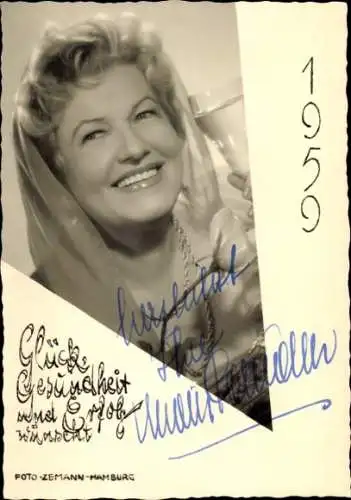 Ak Schauspieler Maria Paudler, Portrait, Autogramm