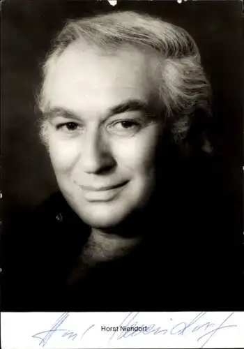 Ak Schauspieler Horst Niendorf, Portrait, Autogramm