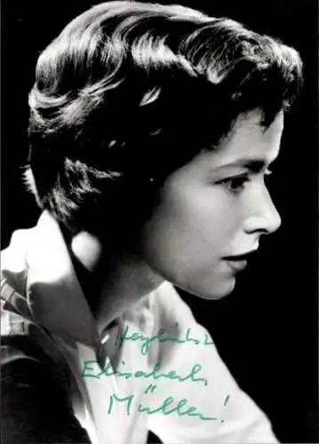 Ak Schauspielerin Elisabeth Müller, Portrait, Autogramm