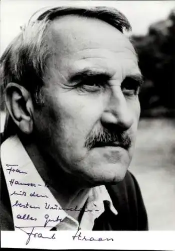 Ak Schauspieler Frank Straass, Portrait, Autogramm