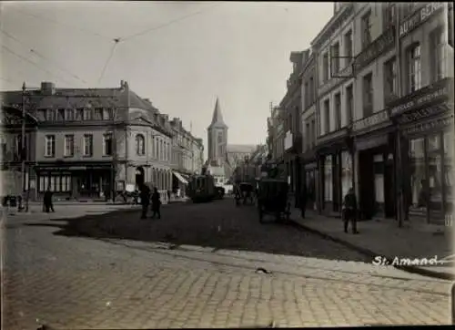 Foto Saint Amand Manche, Straßenpartie, Kirche