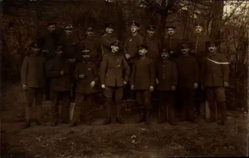 Foto Ak Oberleutnant von Killing, Levarde, Gruppenfoto, 1. WK