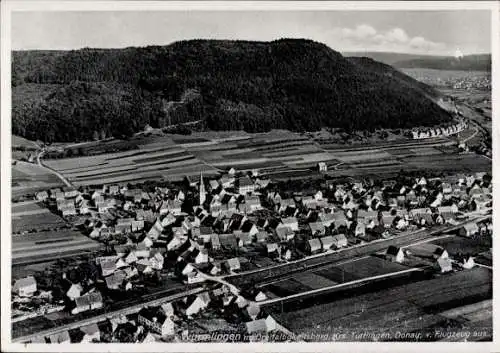 Ak Wurmlingen Kreis Tuttlingen Württemberg, Fliegeraufnahme