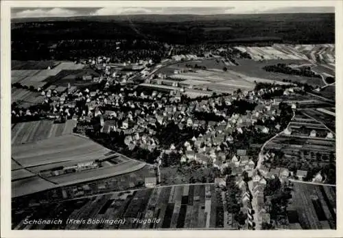 Ak Schönaich in Württemberg, Fliegeraufnahme