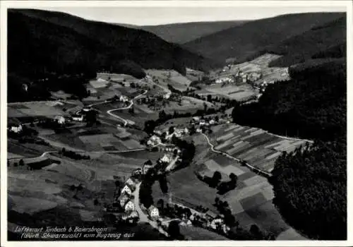 Ak Tonbach Baiersbronn im Schwarzwald, Luftaufnahme