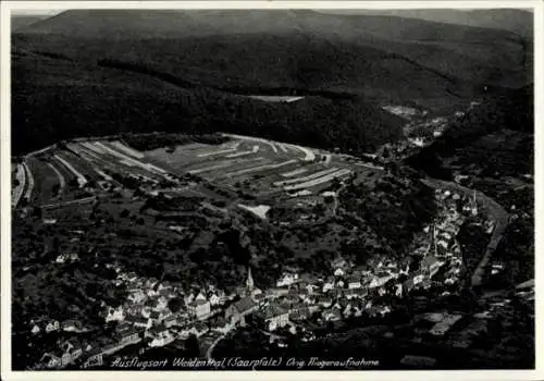 Ak Weidenthal in der Pfalz, Fliegeraufnahme