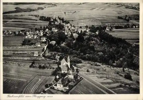 Ak Fachsenfeld Aalen im Ostalbkreis Württemberg, Fliegeraufnahme