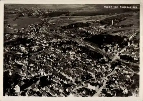 Ak Aalen im Ostalbkreis Württemberg, Fliegeraufnahme