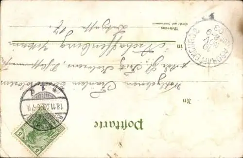 Passepartout Ak Sarreguemines Saargemünd Lothringen Moselle, Teilansicht