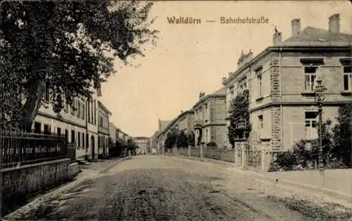 Ak Walldürn Württemberg, Bahnhofstraße, 1914