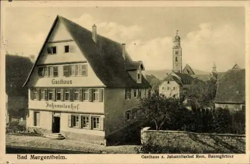 Ak Bad Mergentheim in Tauberfranken, Gasthof zum Johanniterhof