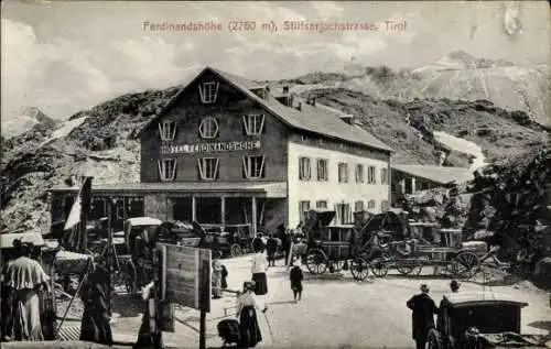 Ak Tirol Österreich, Ferdinandshöhe, Stiftserjochstraße