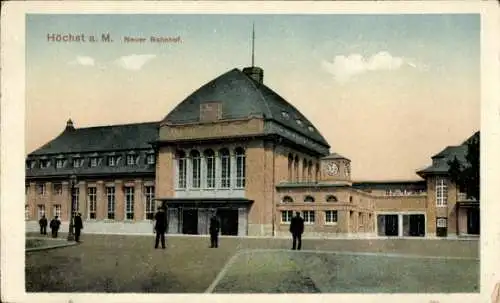 Ak Höchst Frankfurt am Main, Neuer Bahnhof