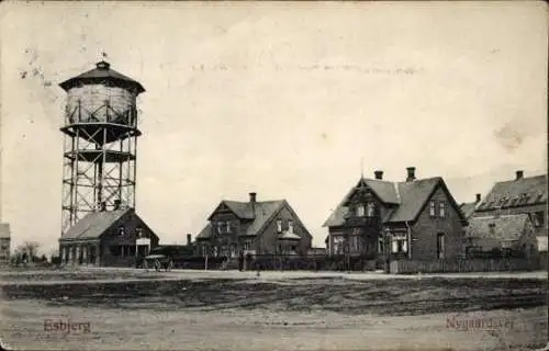 Ak Esbjerg Dänemark, Nygaardsvej, Wasserturm