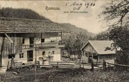 Ak Ramsau im Berchtesgadener Land Oberbayern, Wimbachlehen