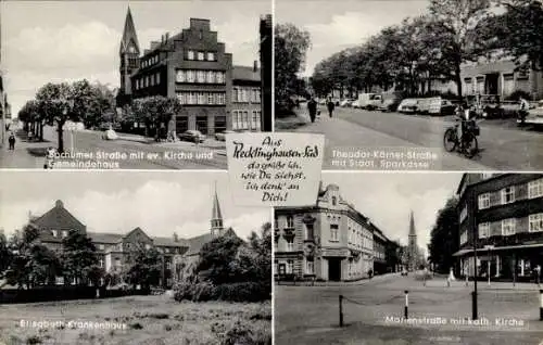 Ak Recklinghausen, Theodor Körner Straße, Bochumer Str