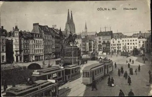 Ak Köln am Rhein, Heumarkt, Straßenbahn Linie 11