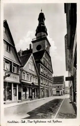 Ak Kirchheim unter Teck Württemberg, Max Eyth Straße, Rathaus