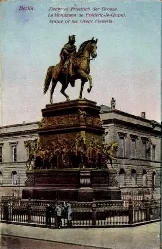 Ak Berlin Mitte, Denkmal Friedrich der Große