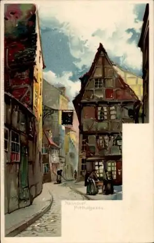 Künstler Litho Hannover in Niedersachsen, Partie in der Potthofgasse