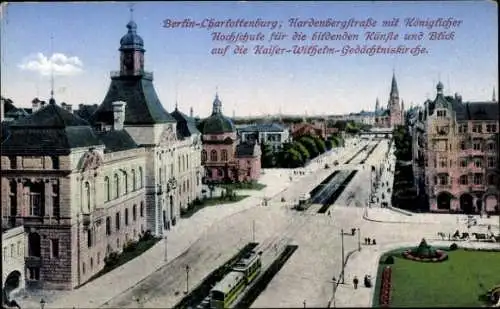 Ak Berlin Charlottenburg, Hardenbergstraße, königliche Hochschule für bildende Künste