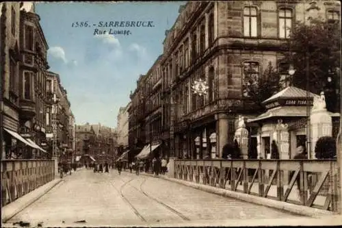 Ak Saarbrücken a.d. Saar, Rue Louise